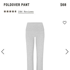 skims cotten jersey foldover pant
